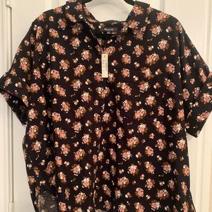 Madewell Corduroy Floral Shirt